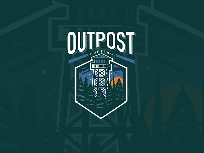 Outpost Hunting design hunt hunting logo nature outpost