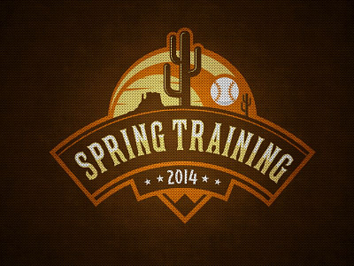 Spring Training baseball logo sport spring training