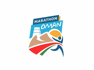 Marathon Oman arab desert logo marathon oman run runner ultra