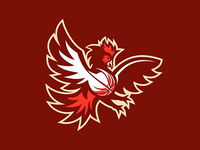 Galitos Logo basketball chicken galitos illustration logo mascot rooster team