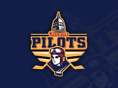 Kansas Pilots baseball basketball bombers esports football hockey kansas logo pilots soccer sport team