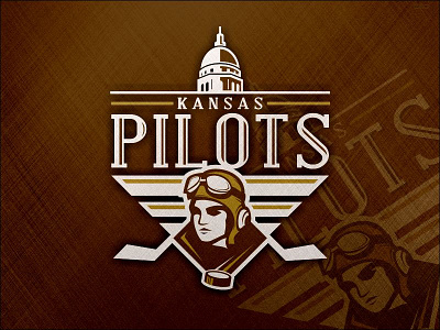 Kansas Pilots Logo amelia basketball bombers earhart esports football hockey kansas logo pilots sport team