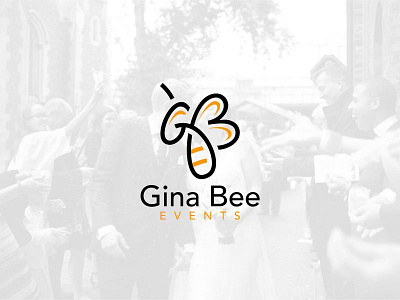 GinaBeeEvents bee events gina logo logodesign typography wedding