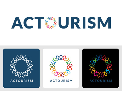 Actourism Logo brand brand identity branding design graphic design identity journalism label logo logo design logogram media minimalist logo modern logo press sustainable tourism travel traveling vector