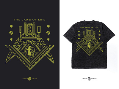 The Jaws of Life apparel band band merch freemason freemasonry line art merch merch design merchandise music music apparel pierce the veil tshirt tshirt design