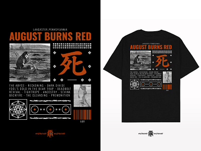 The Abyss august burns red band band merch barcode brutalism maximalism merch merch design merchandise metal metalcore street wear tshirt design