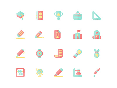 Education Icon Pack book brain bubble computer education envelope flag graduation icon pen pencil writing