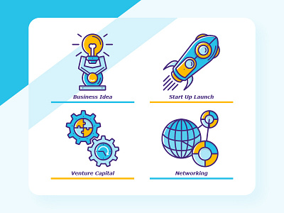 Start Up Icons Illustration