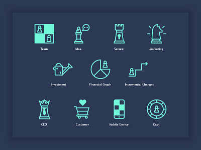 Digital Start Up Icons