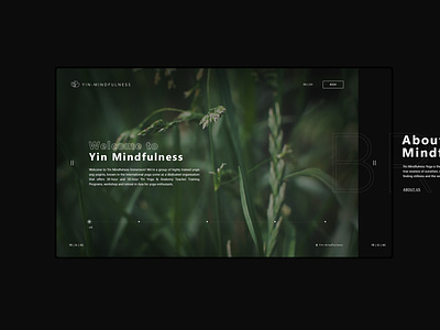 Yin Mindfulness Immersion design horizontal scroll logo malaysia nature redesign relax responsive therapy ui ux web web design webdesign website website design yoga
