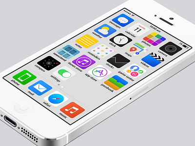 iOS 7 Redesign apple device dieter rams flat icons ios 7 ipad iphone jony ive minimal redesign simple