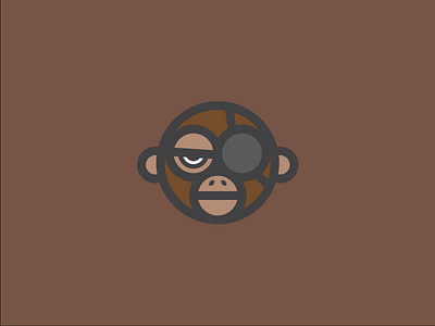 Monkey Pirate icon illustration logo monkey personal pirate