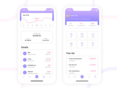 Financial App by Jessy on Dribbble