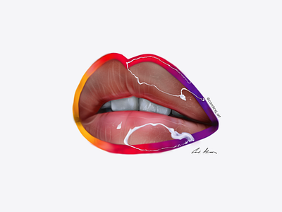 Lips Digital Painting