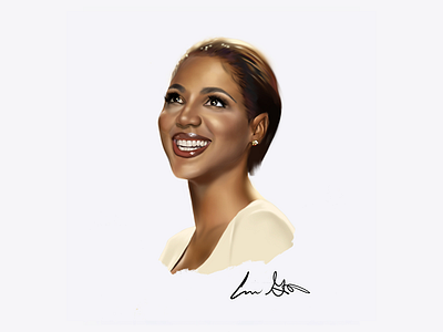 Toni Braxton Digital Painting