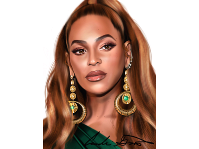 Beyonce Digital Painting apple art doodle drawing graphic hand drawn illustration illustrator ipad painting procreate sketch