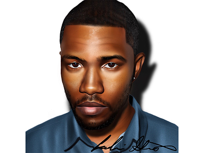 Frank Ocean Digital Painting apple art doodle drawing graphic hand drawn illustration illustrator ipad painting procreate sketch