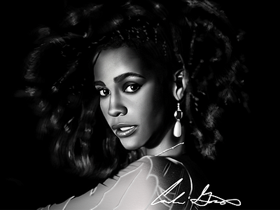 Young Whitney Digital Painting