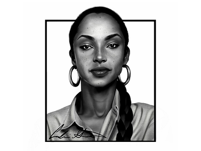 Sade Digital Painting apple art black and white doodle drawing graphic hand drawn illustration illustrator painting procreate sketch