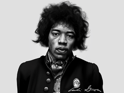 Jimi Hendrix Digital Painting