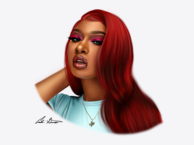 Megan Thee Stallion Digital Painting