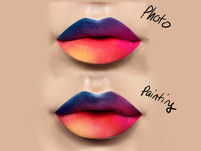 Quick Lip Study - Digital Painting