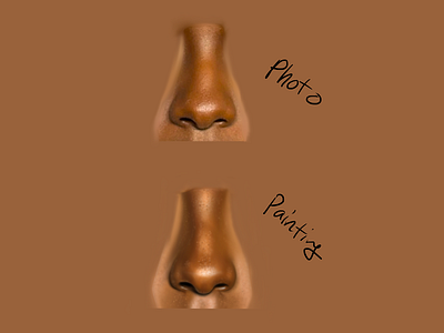 Quick Nose Study - Digital Painting