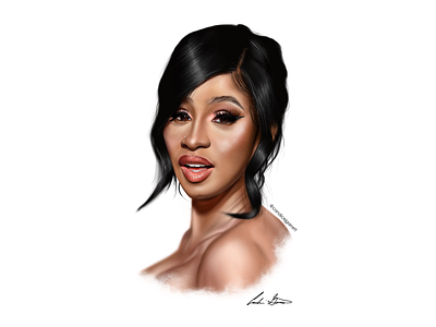 Cardi B Digital Painting