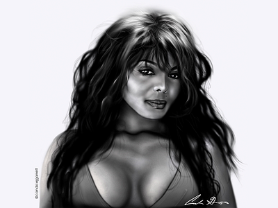 Janet Jackson Digital Painting