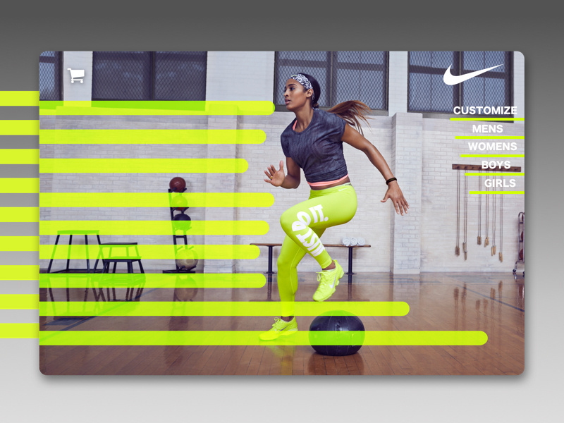 Nike Landing Page justdoit web-design branding ui nike