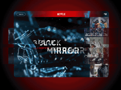 COMING SOON black mirror glitch landing page netflix show television