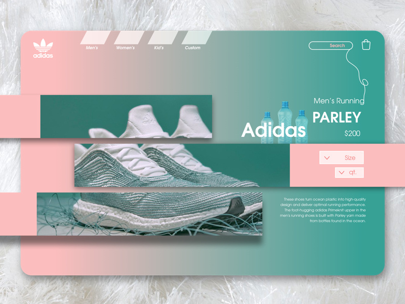 Adidas Parley drop design ui shoes parley adidas