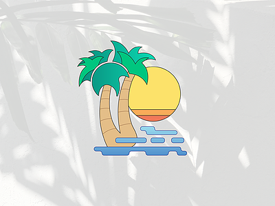 Island Vibes design graphics hawaii illustration island palmtree