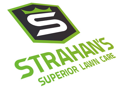 Strahan's Superior Lawn Care green lawn care logo