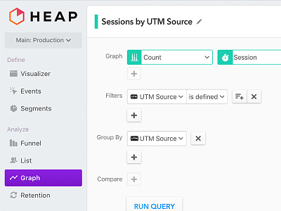 Heap 2.0 is live! analytics app data heap interface ui