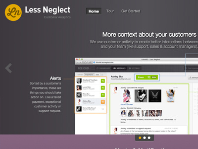 Less Neglect refresh homepage linen