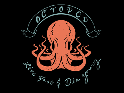 Octopod T-Shirt digital flat hand illustration life live ocean octopod octopus procreate t shirt