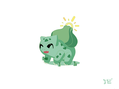 Bulbasaur #001 character children cute design digital flat gaming illustration kids pokemon vector video games
