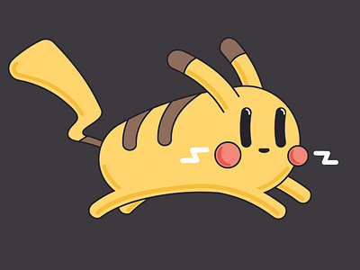 Asset 1o character cute design flat pikachu pokemon pop art retro cartoon vector