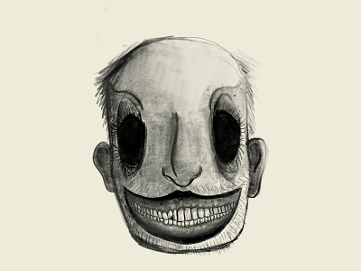 The Grin character creepy dark dead digital gritty illustration life pencil smile