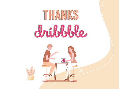 Thank you! dribbble invite player thank thanks thanksgiving vector