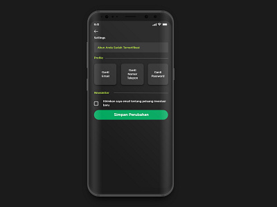 Simple and Clean Setting app design clean design dark ui mobile app mobile ui mobile ui design mobile ui kit mobile uiux simplicity ui design uidesign uiux