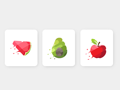 Fun fruits illustrations