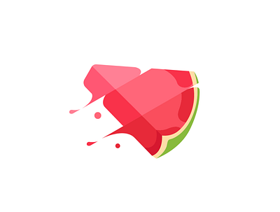 Fun Watermelon Illustration fruit fruits fun vector watermelon