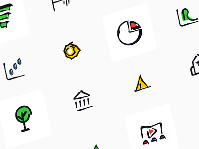 Statistics and Places Icon Kits