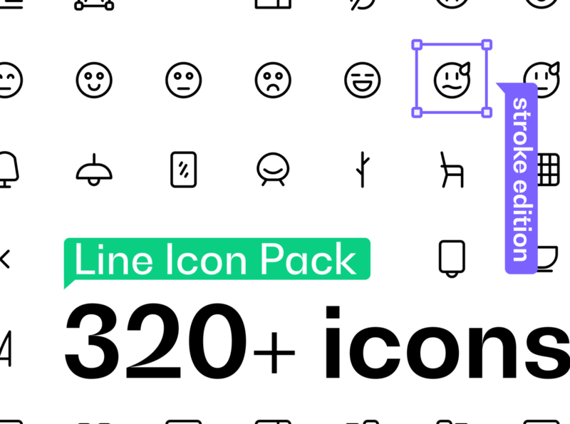Line Icon Pack - Custom stroke edition (320+ icons) editable icons figma icon icon design icon pack icon set icon sets iconography icons icons for products icons pack iconset line icons premium icons product icons sketch stroke stroke icons ui icons xd