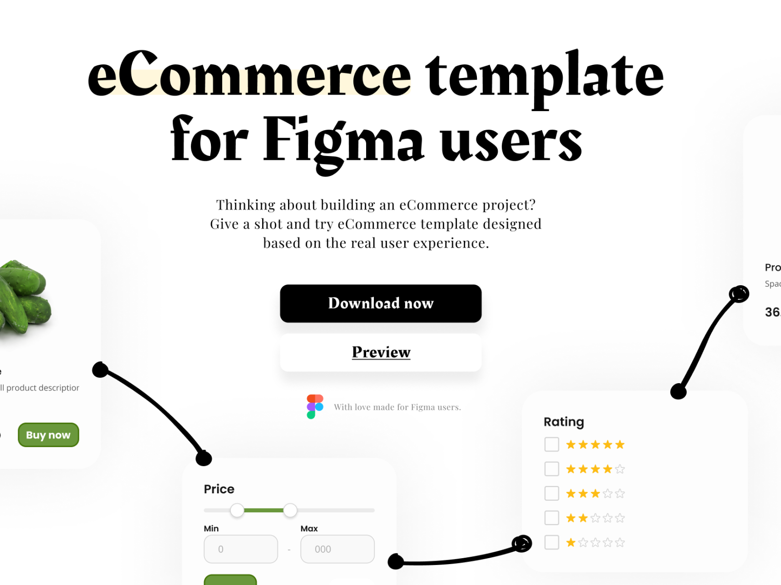 Figma templates. Figma free Template website shop.