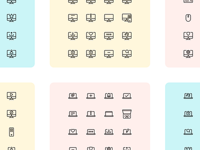 Iconuioo - Desktop and Laptop icon pack design assets desktop desktop icons device icons edit icons icon icon pack icon set icons icons design icons pack iconset laptop laptop icons line icons premium icons product design product icons search icon