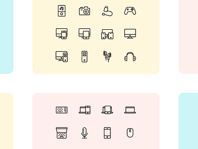 Iconuioo - Devices icon pack desktop icon flat icons headphones icon icon pack icon set iconography icons icons pack iconset laptop laptop icon line line art line icons microphone mobile icons mouse stroke icons ui icons