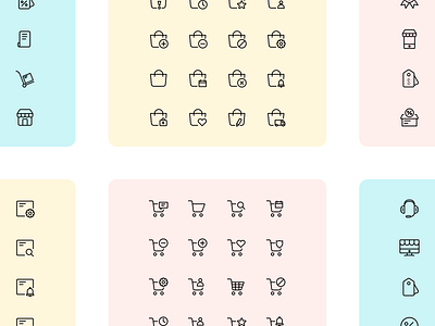 Iconuioo - eCommerce icon pack adobexd app icons basket bell box cart ecommerce figma icon icon pack icon set iconography icons icons for app icons for web invoice line icons minimal icons search web icons